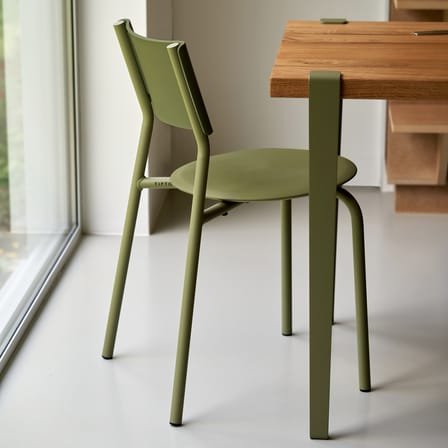 Sedia impilabile SSDr Outdoor materiale plastico verde / Outdoor - Riciclato - TIPTOE