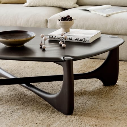 Table basse PI bois marron / 134 x 97 x H 41 cm - Ethnicraft