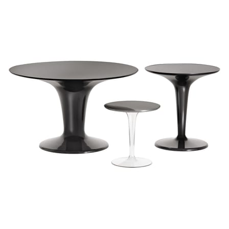 Table d'appoint Tip Top plastique transparent / Plateau PMMA - Kartell