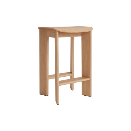 Tabouret haut Chisel 30 Low bois naturel / H 65 cm - Hay