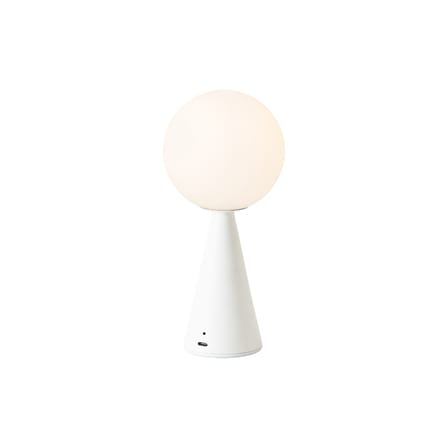 Bilia Mini LED Wireless rechargeable lamp glass white / H 26 cm - Gio Ponti, 1932 - Fontana Arte