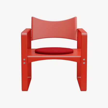 Accessoire  tissu rouge / Coussin assise pour fauteuil Series 270 F - Verpan