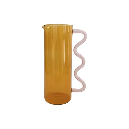 Carafe Wave verre jaune / 1,4 L - Sophie Lou Jacobsen