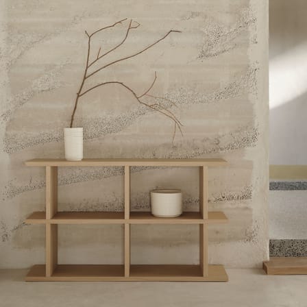 Étagère Kona 2x2 bois naturel / L 122.5 x H 72 cm - Ferm Living