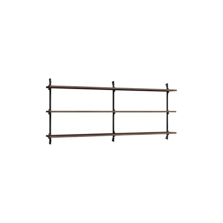 Étagère Wall Shelving – ws.65.2 bois marron / L 162 x H 65 cm x Prof. 17,5 cm - MOEBE