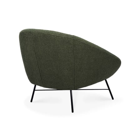 Fauteuil rembourré Barrow tissu vert - Ethnicraft