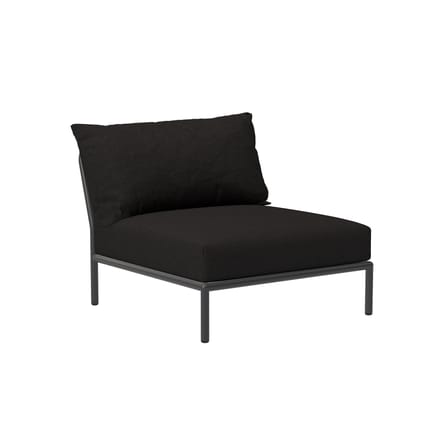 Chauffeuse Level 2 tissu noir / Dossier extra moelleux - Houe