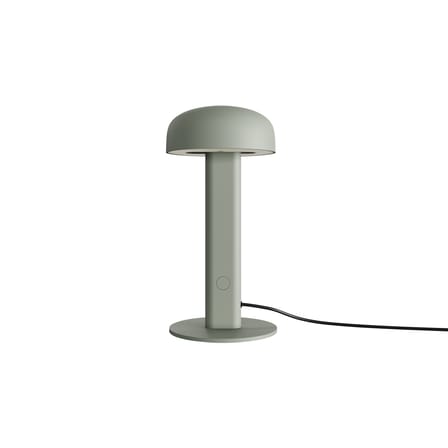 Lampe de table NOD LED métal vert gris / H 25 cm / Seconde vie - TIPTOE