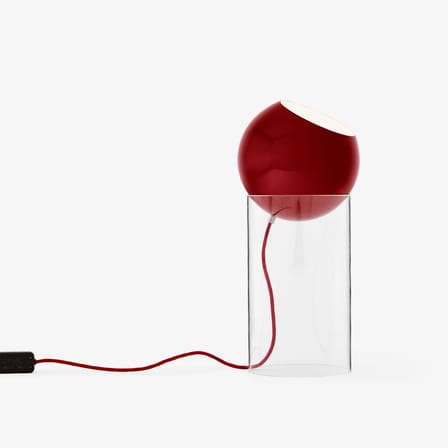Lampe Topan VP14 métal rouge / H 46 cm - Verner Panton, 1959 - &tradition