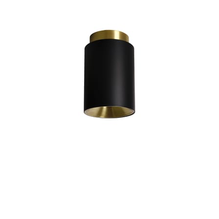 Plafonnier Tobo C85 métal noir / Ø 8,5 x H 13 cm - DCW éditions