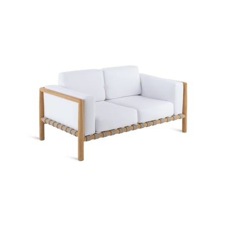 Set coussins  tissu bois blanc / Pour canapé 2 places Pevero - Unopiu