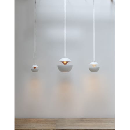 Suspension Here Comes The Sun métal blanc / Ø 45 cm - Réédition 1970 - DCW éditions