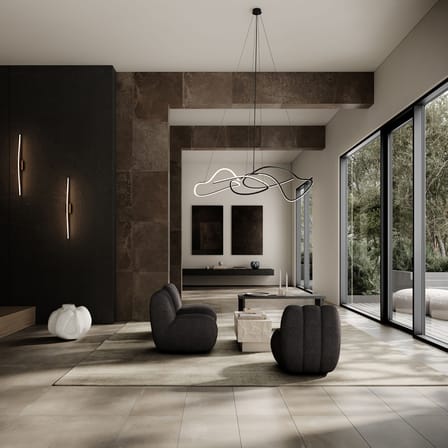 Table d'appoint Temple Low pierre blanc / 40 x 42 x H 35 cm - Calcaire - 101 COPENHAGEN
