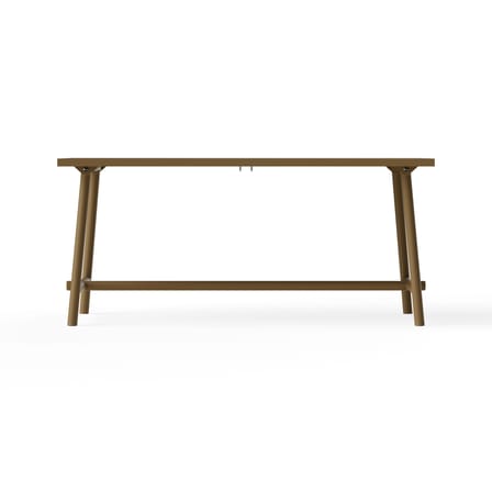 Table rectangulaire Fred's métal marron / 170 x 90 cm - 6 personnes - Fatboy