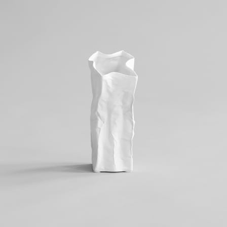 Vase Kami Mini céramique blanc / L 13 x H 25 cm - 101 COPENHAGEN