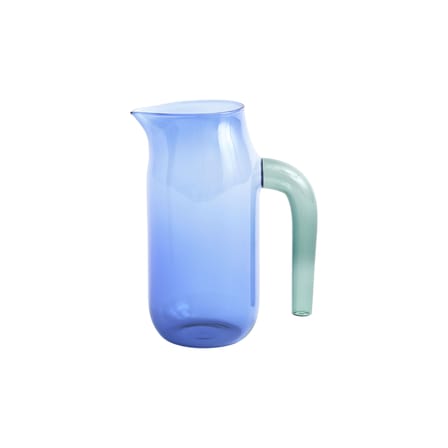 Carafe Jug XL verre bleu / Ø 19 x H 26,7 - 1,5 L - Hay