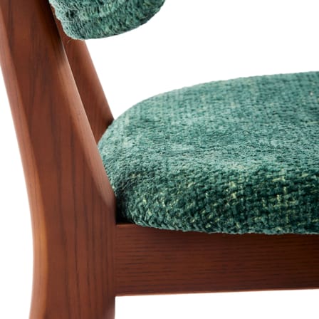 Chaise rembourrée Happy Days tissu vert - Pols Potten
