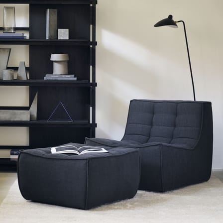 Chauffeuse N701 tissu gris - Ethnicraft