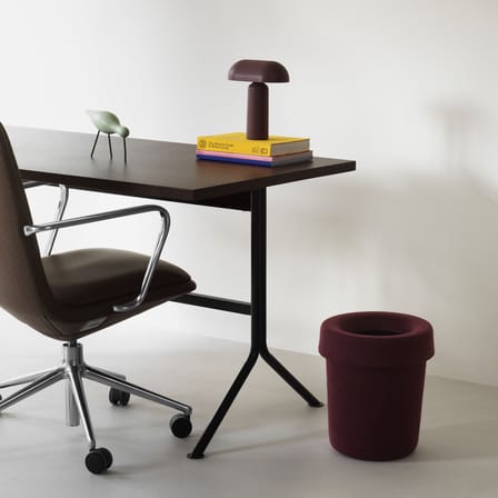 Corbeille à papier Hide tissu violet / Feutre recyclé - Normann Copenhagen
