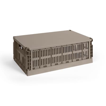 Couvercle  métal gris / Pour panier Colour Crate Large 34,5 x 53 cm - Hay