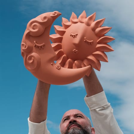 Décoration murale Magna Graecia - Sole céramique orange - Seletti