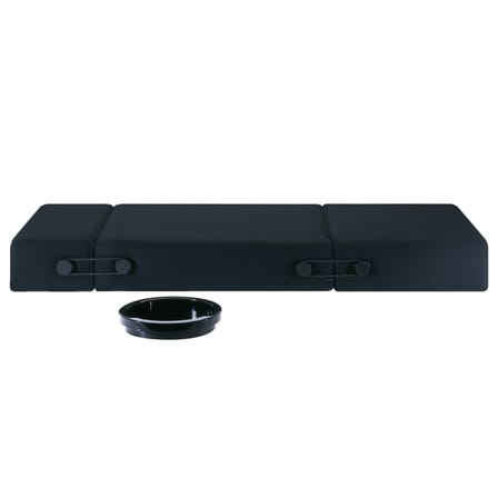 Chauffeuse convertible Trix tissu noir / Lit d'appoint - Kartell