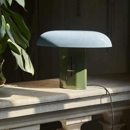 Lampe de table Montera JH42 métal vert / L 45 x H 33 cm - &tradition
