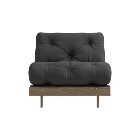 Fauteuil convertible Roots / Dormeuse & lit d'appoint - 3 positions / Structure marron - KARUP DESIGN