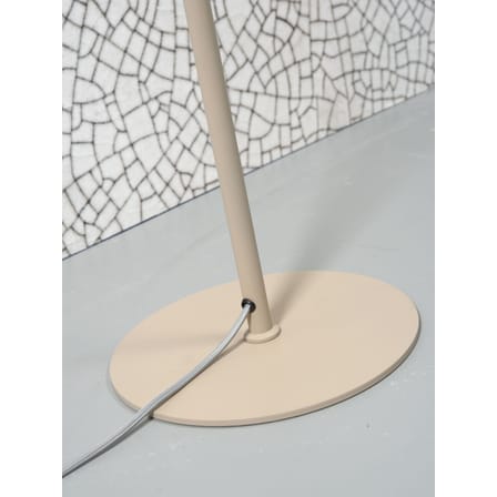 Lampada a stelo Marseille metallo beige / Orientabile - H 141 cm - It's about Romi