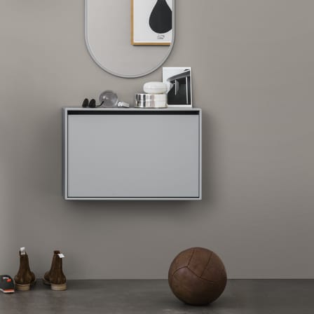 Meuble à chaussures Hide bois jaune / L 69,6 x H 46,8 x Prof. 20 cm - MONTANA