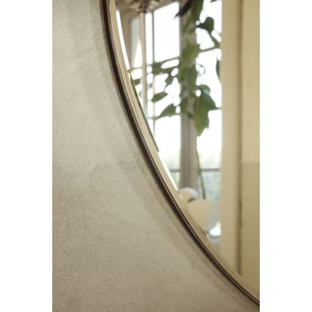 Miroir mural Pond Small gris argent métal / 52 x 50 cm - Ferm Living