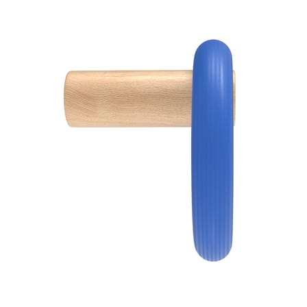 Patère Fernand Horizontale bois bleu - Hartô
