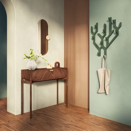 Portemanteau mural Ambroise bois vert / L 57 x H 68 cm - Hartô