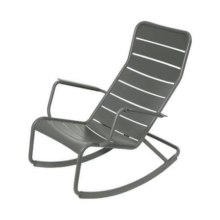 Rocking chair Luxembourg métal vert gris / Aluminium - Fermob