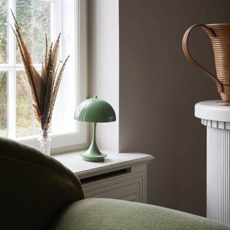 Schnurlosleuchte Panthella 160 V3 plastikmaterial grün / LED - H 23 cm / Fuß & MÖBELZUBEHÖR Polykarbonat-Schirm - Louis Poulsen