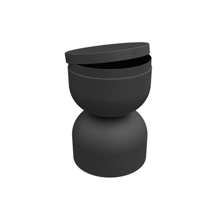 Sgabello Piapolo metallo nero / Vano contenitore - Fermob