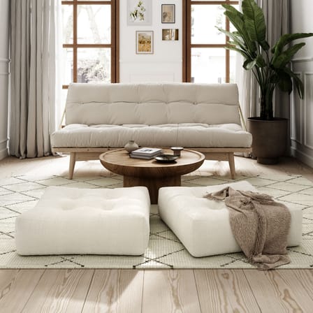 Sitzkissen More textil weiß / 70 x 70 cm - Handgefertigt in Europa - KARUP DESIGN