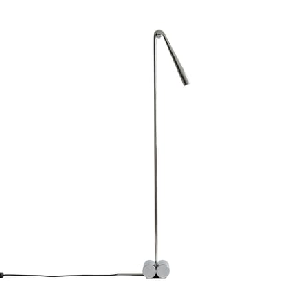 Lampada a stelo Snake metallo argento / Orientabile - 101 COPENHAGEN