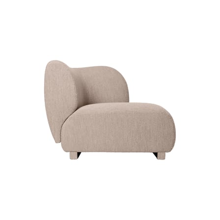 Sofa modulierbar Rico textil beige / Modul Armlehne rechts - Ferm Living