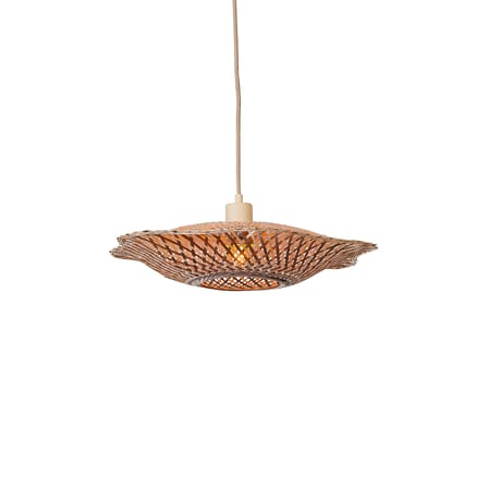 Sospensione Madura legno beige / Ø 44 x H 12 cm - Bambù - GOOD&MOJO