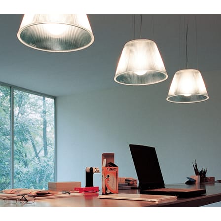 Suspension Roméo Moon S1 verre transparent / Philippe Starck, 1996 - Flos