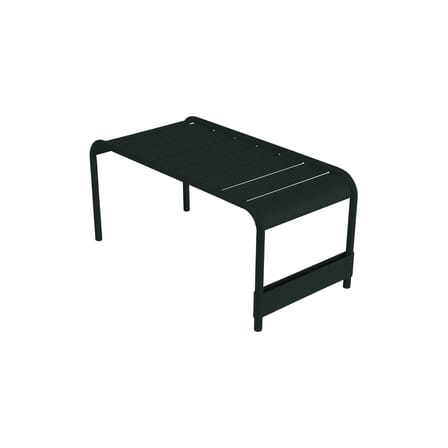 Banc Luxembourg métal noir / Table basse - 86 x 43 x H 40 cm - Fermob