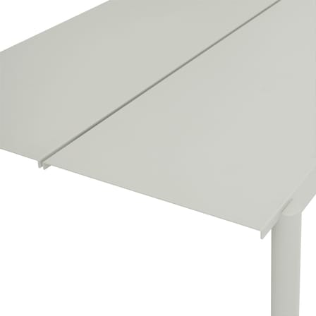 Table rectangulaire Linear métal gris /  220 x 90 cm - Muuto