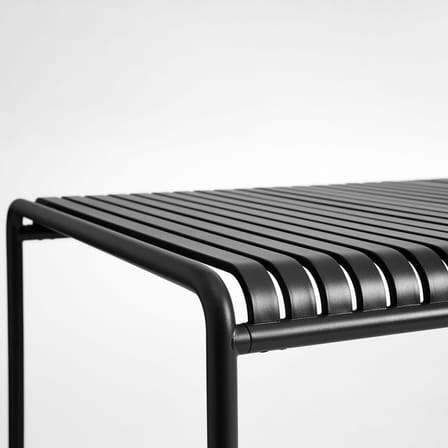 Table rectangulaire Palissade métal noir / 220 x 90 cm - Hay