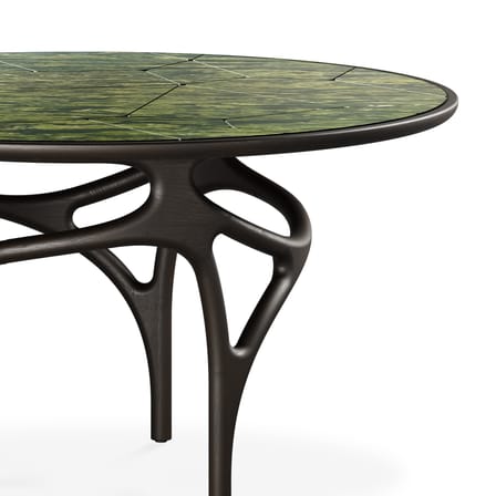 Table ronde Cena INDOOR / Ø 150 cm (8 personnes) - Plateau marbre gravé - MORPHO