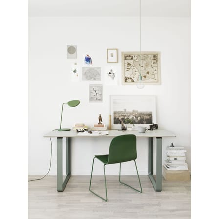 Tavolo rettangolare 70-70 materiale plastico nero - L 170 cm - Muuto