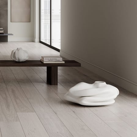 Vase Wabi Fat céramique blanc / 57 x 40 x H 23 cm - 101 COPENHAGEN