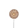 Applique con presa Tanami Disc fibre legno beige rattan naturale / Ø 40 cm - GOOD&MOJO