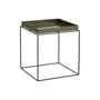 Beistelltisch Tray metall grün / 40 x 40 x H 44 cm - Hay