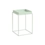 Beistelltisch Tray Small High metall grün / 30 x 30 x H 44 cm - Hay